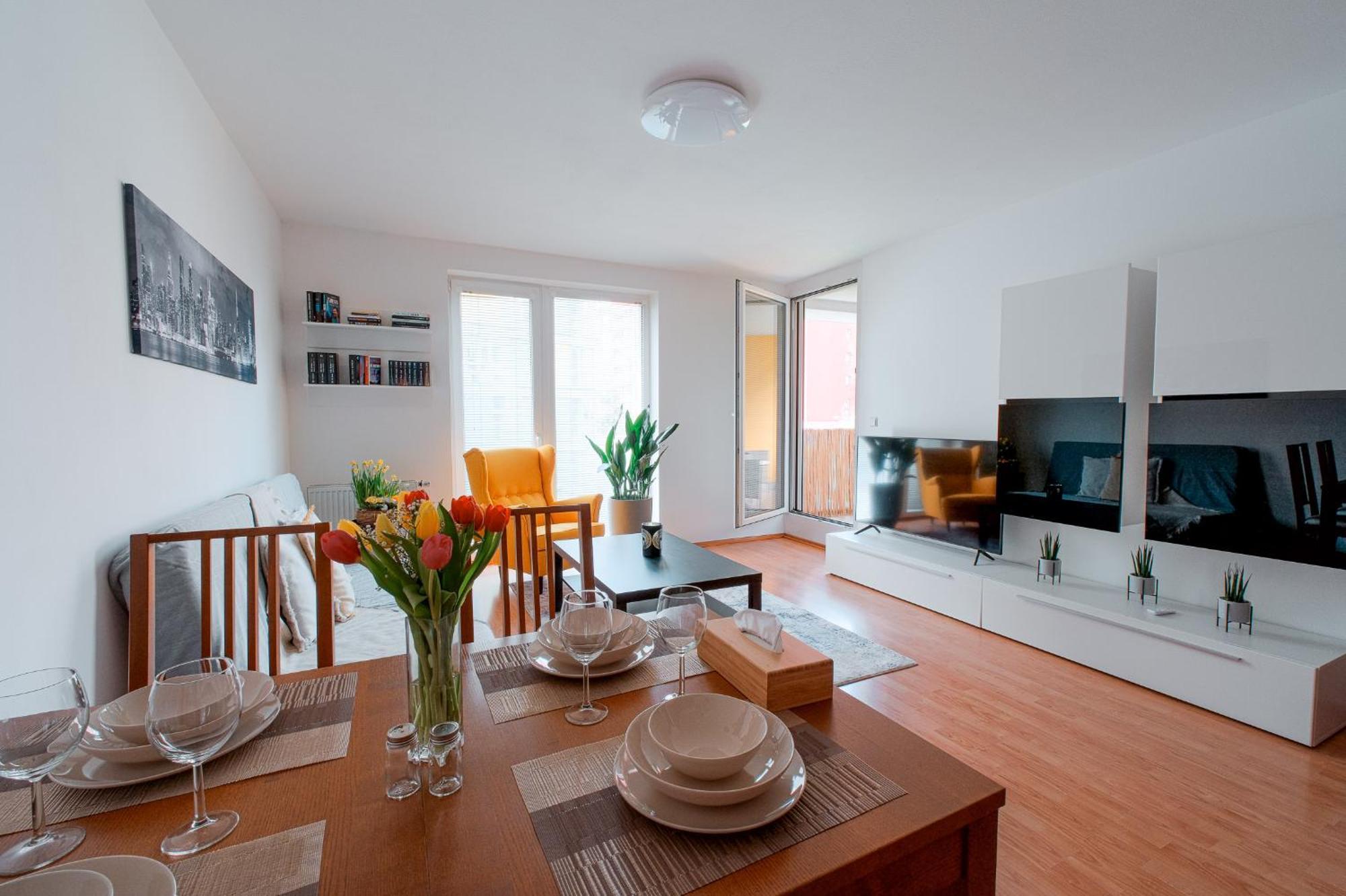 Apartmán U Metra, 4 Hoste, Parking Free, Blizko O2 Arena Prague